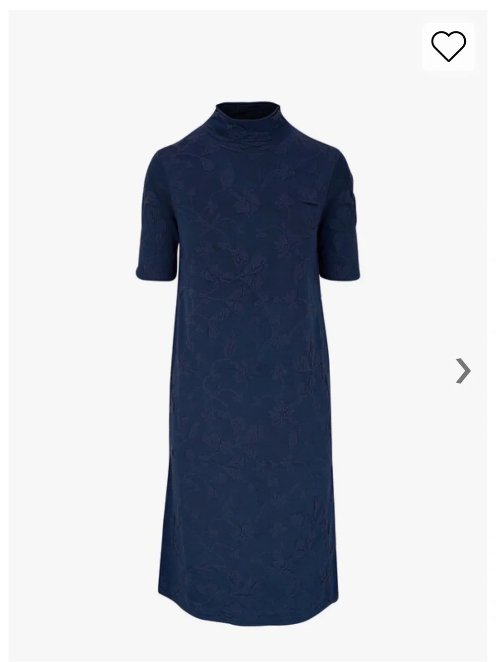 Lafayette 148 New York Midnight Blue Floral Jacquard Sweater Dress - Picture 4 of 4